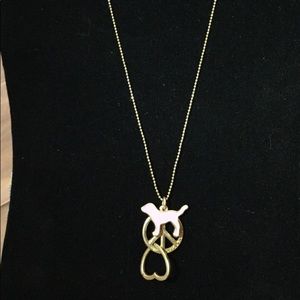 Pink/Victoria secrets charmed necklace